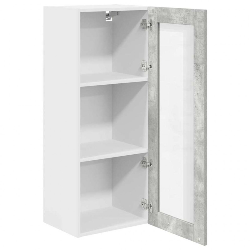 Szafka wisząca z drzwiami Betonowy szary 40 x 31 x 100 cm