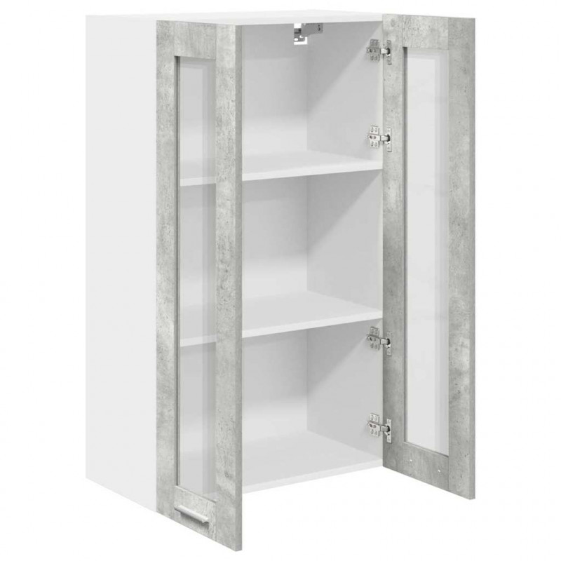 Szafka wisząca z drzwiami Betonowy szary 60 x 31 x 100 cm
