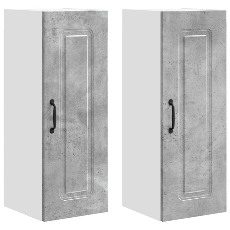 Szafka kuchenna Kalmar 2 pcs Betonowy szary 30 x 31 x 80 cm