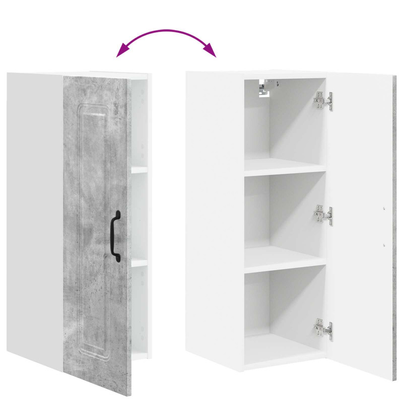 Szafka kuchenna Kalmar 2 pcs Betonowy szary 30 x 31 x 80 cm