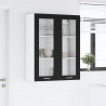 Szafka wisząca z przechowywaniem Czarny Dąb 80 x 31 x 100 cm