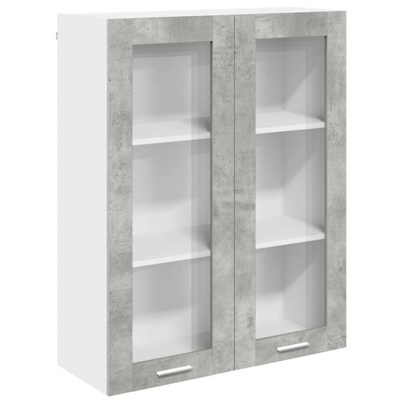 Szafka wisząca z drzwiami Betonowy szary 80 x 31 x 100 cm