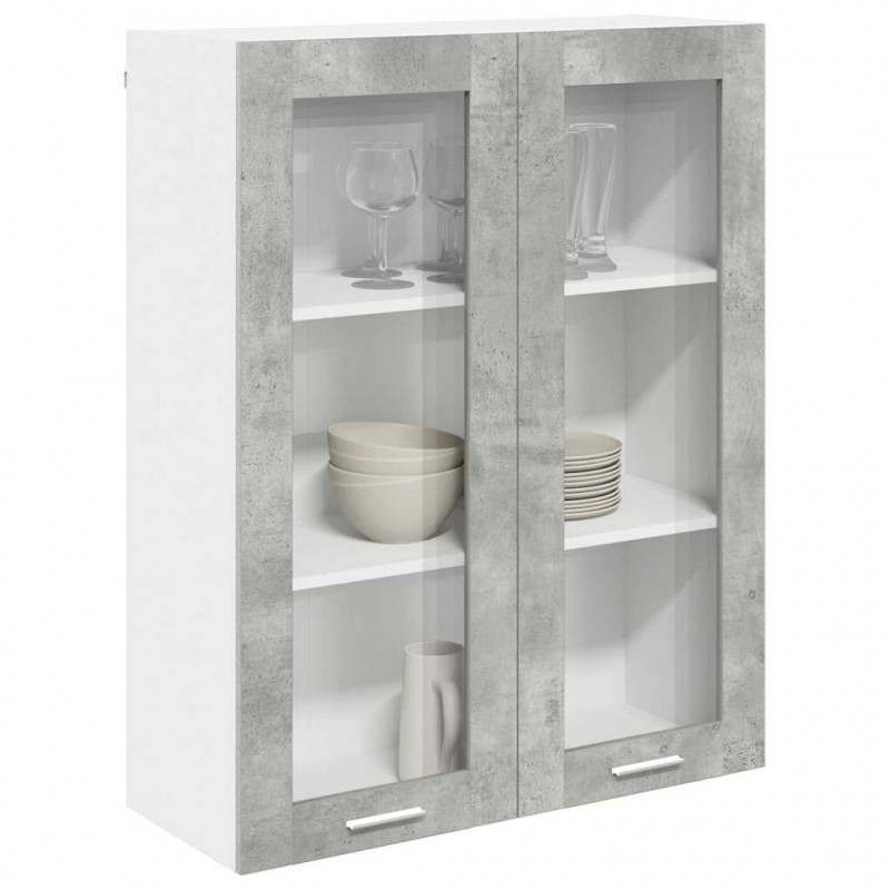 Szafka wisząca z drzwiami Betonowy szary 80 x 31 x 100 cm