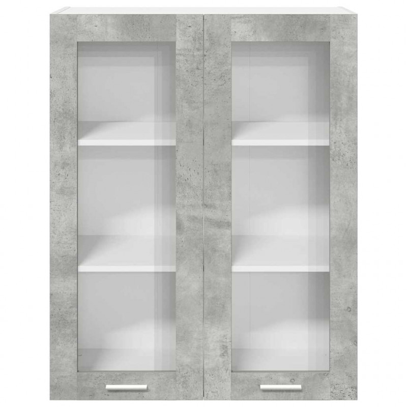 Szafka wisząca z drzwiami Betonowy szary 80 x 31 x 100 cm