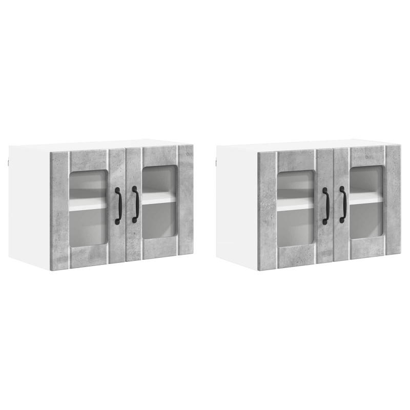 Szafka kuchenna 2 pcs Betonowy szary 60 x 31 x 40 cm