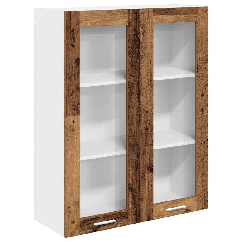 Szafka wisząca z przechowywaniem Stare drewno 80 x 31 x 100 cm