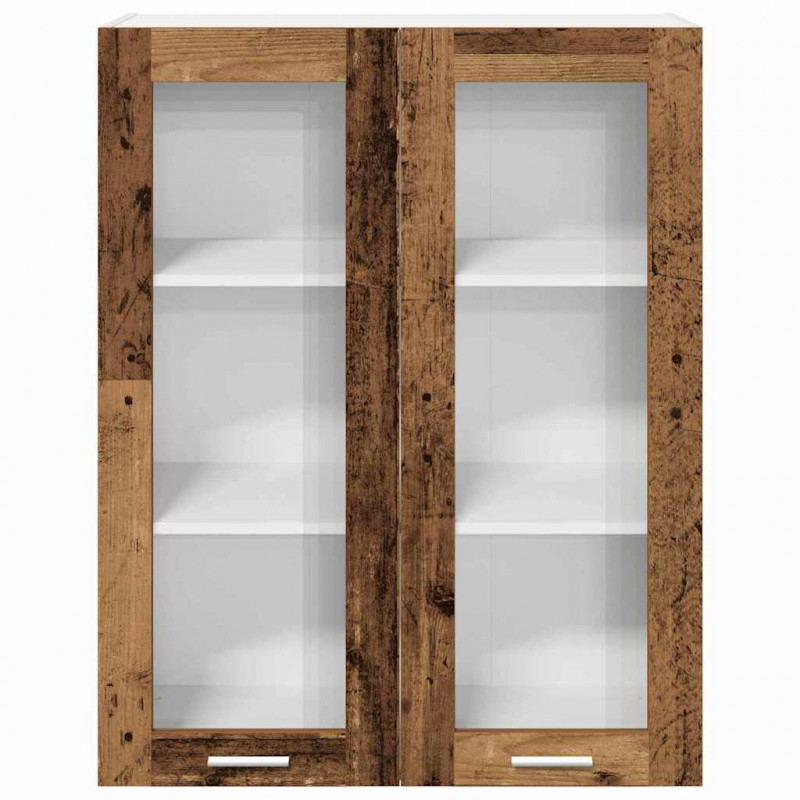 Szafka wisząca z przechowywaniem Stare drewno 80 x 31 x 100 cm