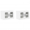 Szafka kuchenna 2 pcs Wysoki połysk biały 60 x 31 x 40 cm
