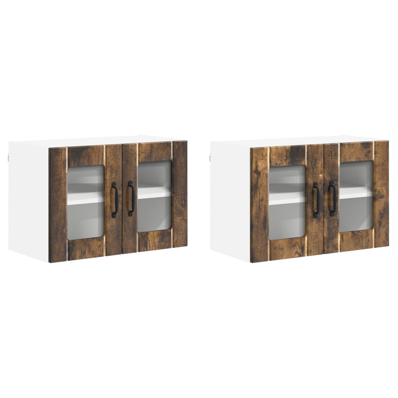 Szafka kuchenna 2 pcs Dąb wędzony 60 x 31 x 40 cm