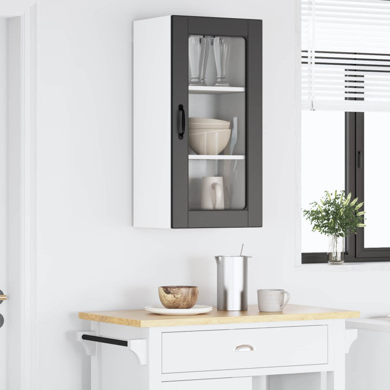 Szafka kuchenna Czarny 40 x 31 x 80 cm Materiał drewnopochodny