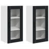 Szafka kuchenna 2 pcs Czarny 40 x 31 x 80 cm