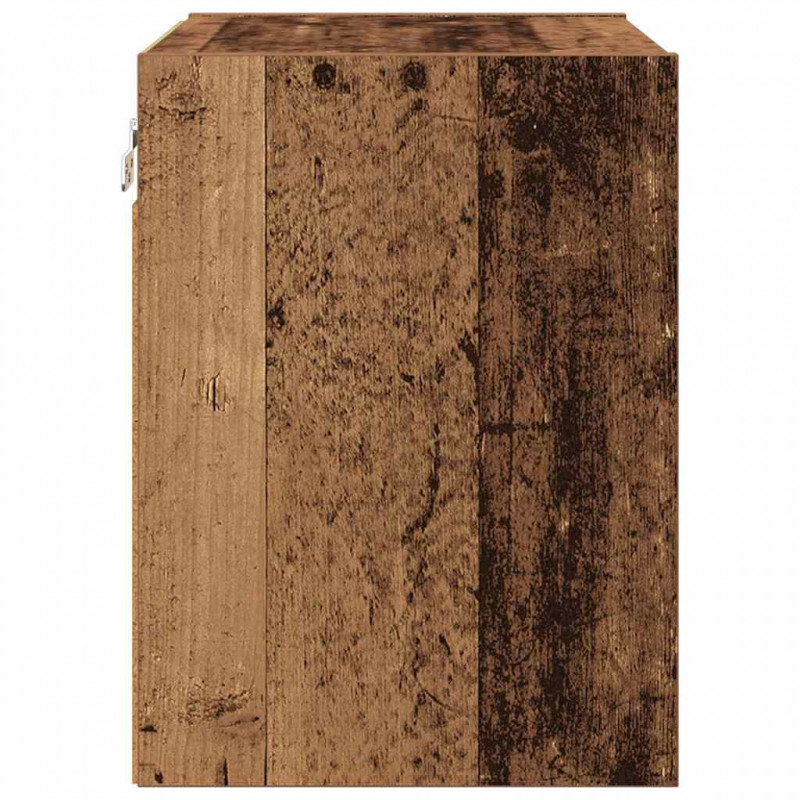 Szafka wisząca z przechowywaniem Stare drewno 40 x 29,5 x 40 cm