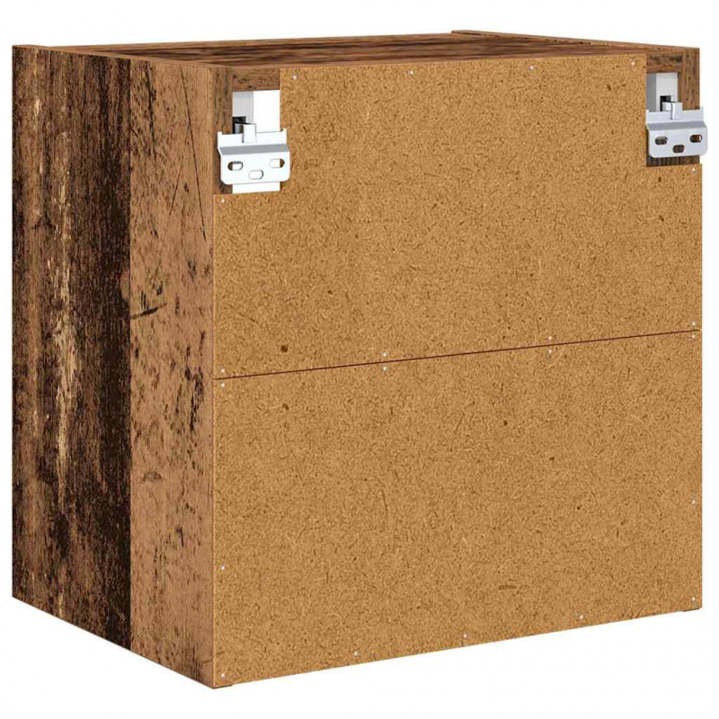 Szafka wisząca z przechowywaniem Stare drewno 40 x 29,5 x 40 cm