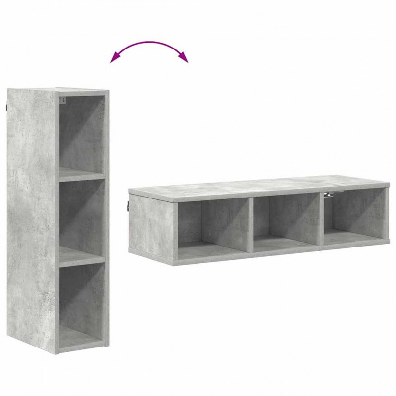 Szafka wisząca Betonowy szary 20 x 29,5 x 80 cm