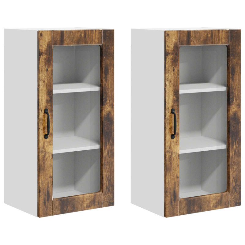 Szafka kuchenna 2 pcs Dąb wędzony 40 x 31 x 80 cm
