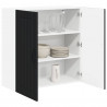 Szafka kuchenna Czarny 80 x 31 x 80 cm Materiał drewnopochodny