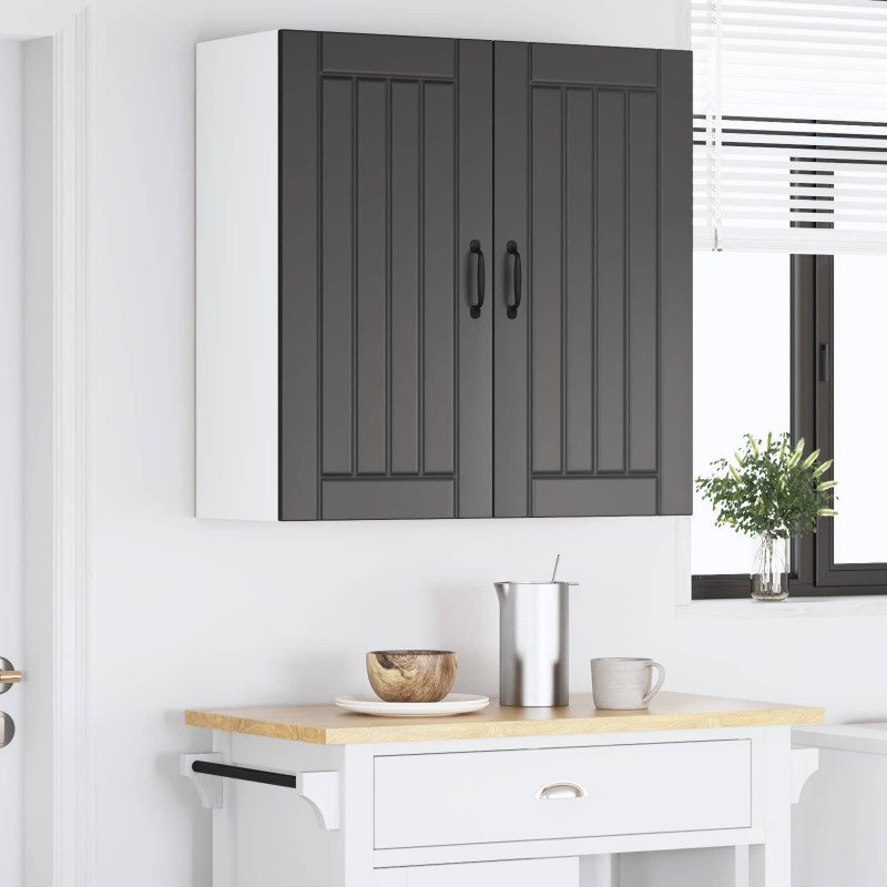 Szafka kuchenna Czarny 80 x 31 x 80 cm Materiał drewnopochodny
