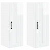 Szafka kuchenna 2 pcs Wysoki połysk biały 30 x 31 x 80 cm