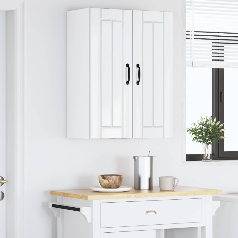 Szafka kuchenna 2 pcs Wysoki połysk biały 30 x 31 x 80 cm