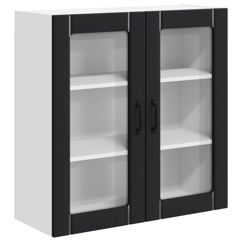 Szafka kuchenna Czarny 80 x 31 x 80 cm Materiał drewnopochodny