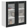 Szafka kuchenna Czarny 80 x 31 x 80 cm Materiał drewnopochodny