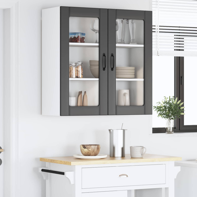 Szafka kuchenna Czarny 80 x 31 x 80 cm Materiał drewnopochodny