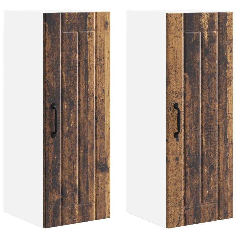 Szafka kuchenna 2 pcs Stare drewno 30 x 31 x 80 cm
