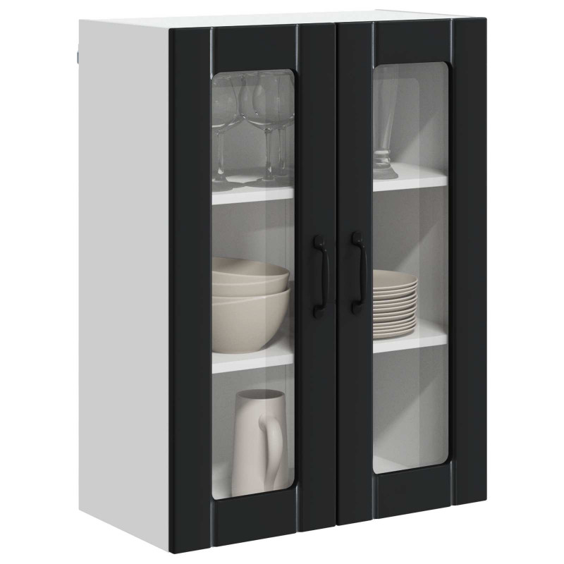 Szafka kuchenna Czarny 60 x 31 x 80 cm Materiał drewnopochodny