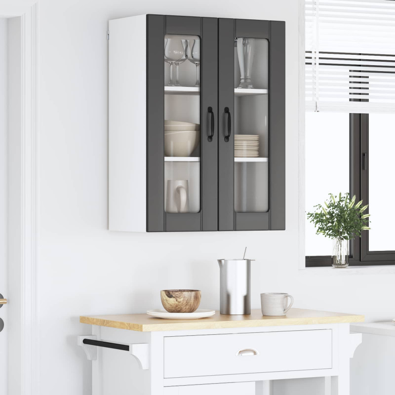 Szafka kuchenna Czarny 60 x 31 x 80 cm Materiał drewnopochodny