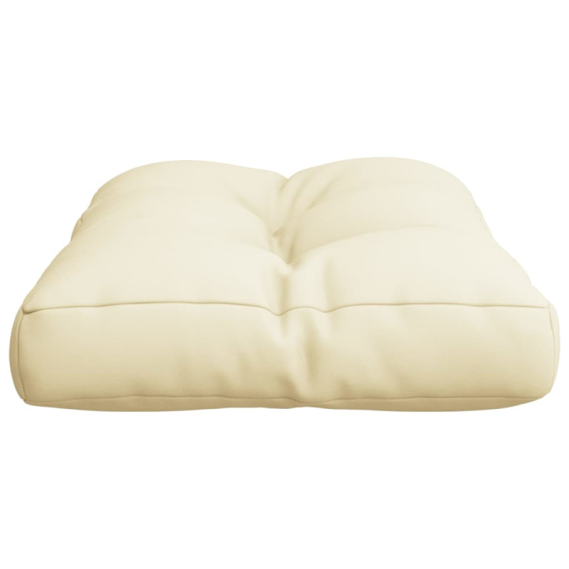 Poduszka na paletę, kremowa, 50x40x12 cm, tkanina