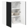Szafka kuchenna Czarny 60 x 31 x 80 cm Materiał drewnopochodny