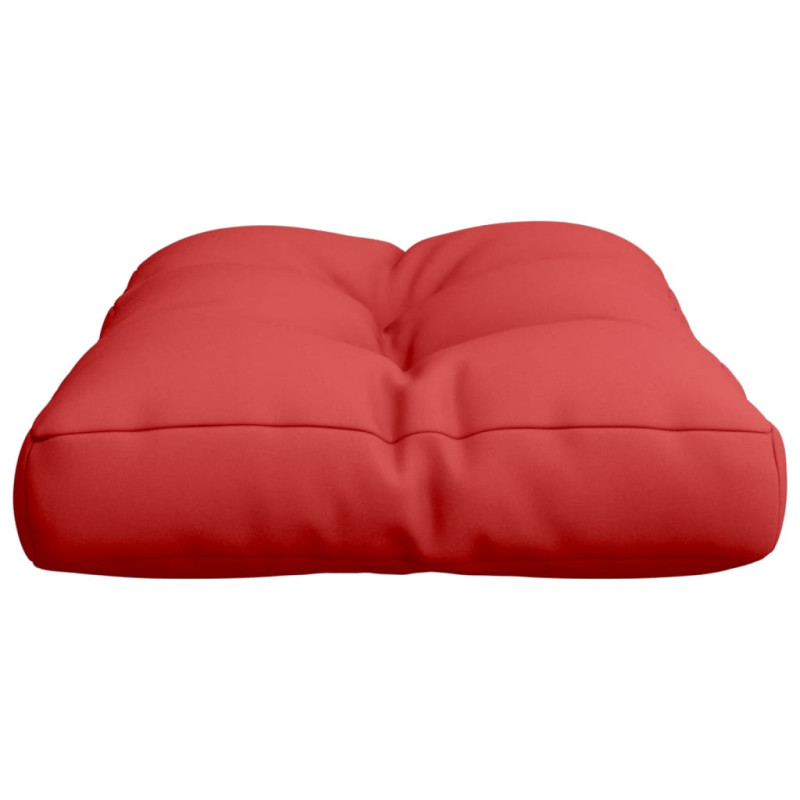 Poduszka na paletę, czerwona, 60x40x12 cm, tkanina