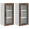 Szafka kuchenna z półką 2 pcs Brązowy dąb 40 x 31 x 80 cm