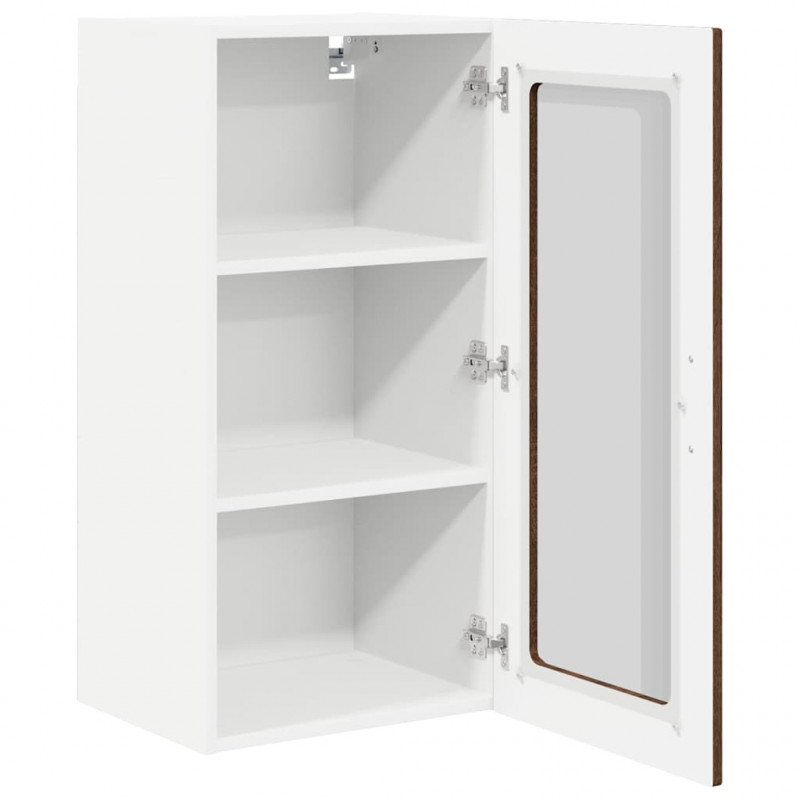 Szafka kuchenna z półką 2 pcs Brązowy dąb 40 x 31 x 80 cm
