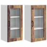 Szafka kuchenna z półką 2 pcs Stare drewno 40 x 31 x 80 cm