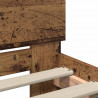 Ramka łóżka Stare drewno 75 x 190 cm Materiał drewnopochodny