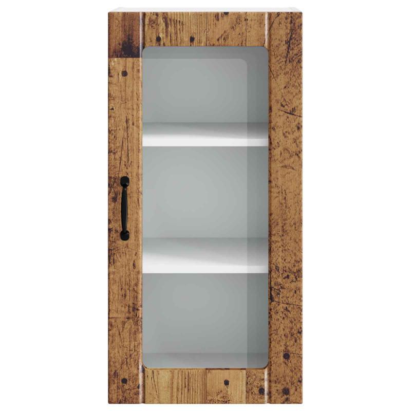 Szafka kuchenna z półką 2 pcs Stare drewno 40 x 31 x 80 cm