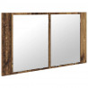Szafka z lustrem do łazienki Stare drewno 80 x 12 x 45 cm