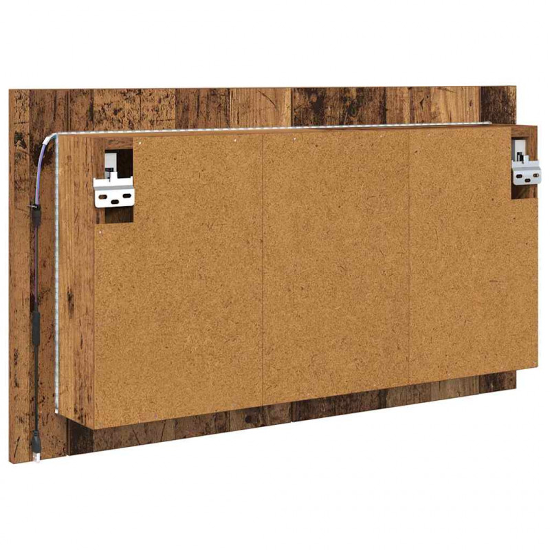 Szafka z lustrem do łazienki Stare drewno 80 x 12 x 45 cm