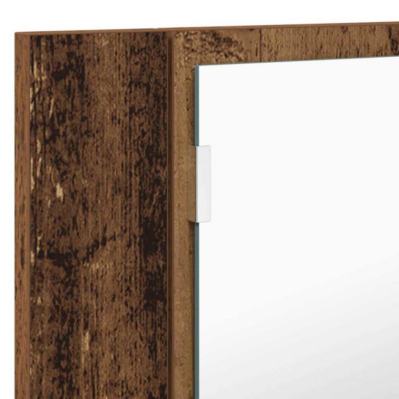 Szafka z lustrem do łazienki Stare drewno 80 x 12 x 45 cm