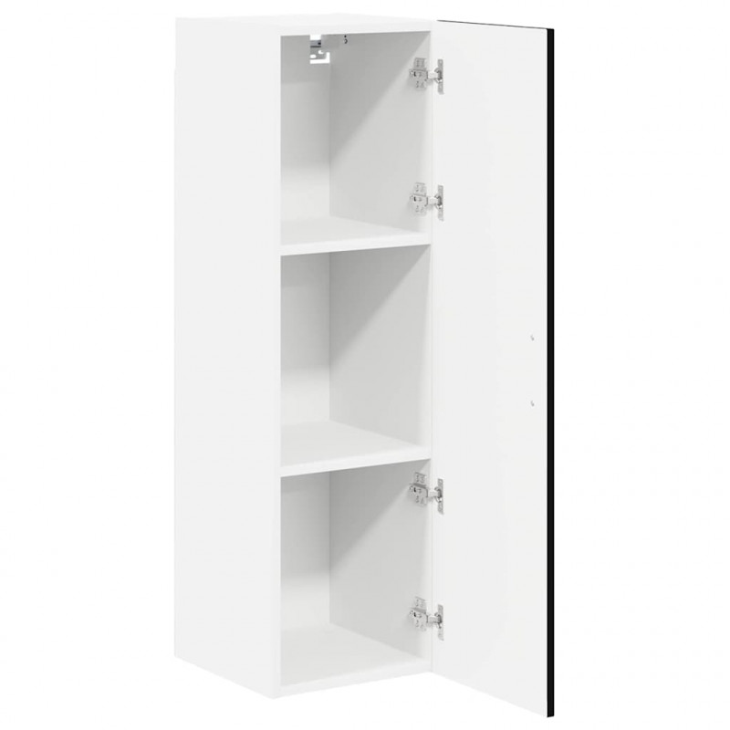 Szafka kuchenna Czarny 30 x 31 x 100 cm Materiał drewnopochodny