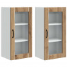 Szafka kuchenna z półką 2 pcs Dąb rzemieślniczy 40 x 31 x 80 cm