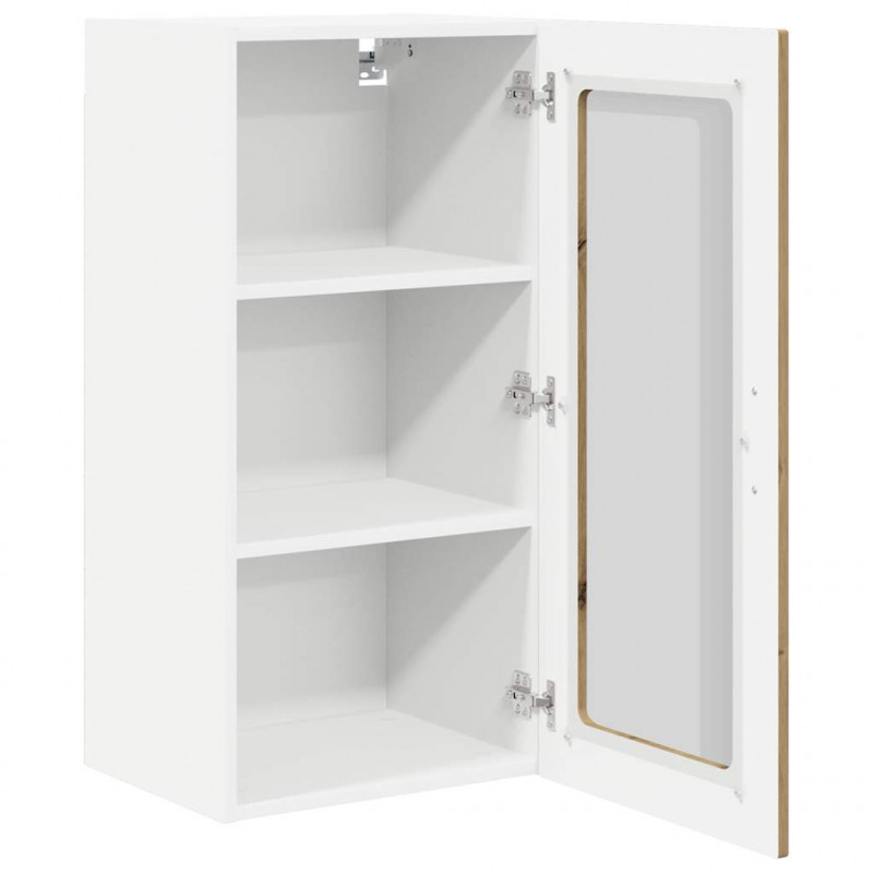 Szafka kuchenna z półką 2 pcs Dąb rzemieślniczy 40 x 31 x 80 cm