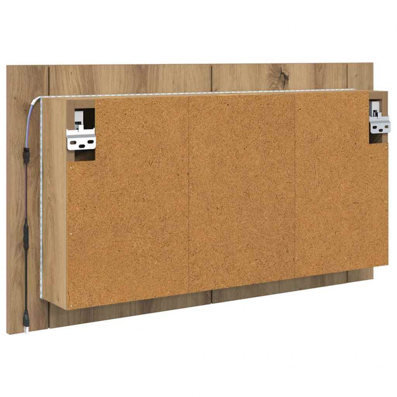 Szafka z lustrem do łazienki Dąb rzemieślniczy 80 x 12 x 45 cm