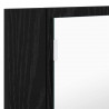 Szafka z lustrem do łazienki z półką Czarny Dąb 80 x 12 x 45 cm