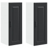 Szafka kuchenna z półką z drzwiami 2 pcs Czarny 30 x 31 x 80 cm