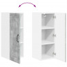 Szafka kuchenna z półką 2 pcs Betonowy szary 30 x 31 x 80 cm