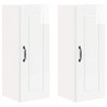 Szafka kuchenna 2 pcs Wysoki połysk biały 30 x 31 x 80 cm