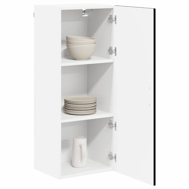 Szafka kuchenna Czarny 40 x 31 x 100 cm Materiał drewnopochodny