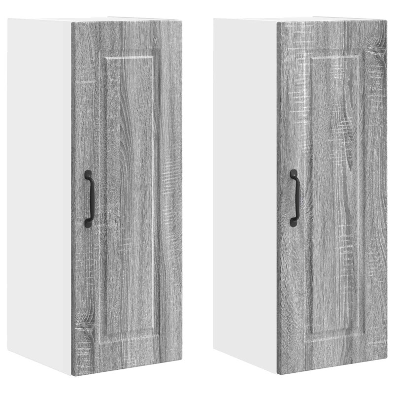 Szafka kuchenna z półką 2 pcs Szary Sonoma 30 x 31 x 80 cm